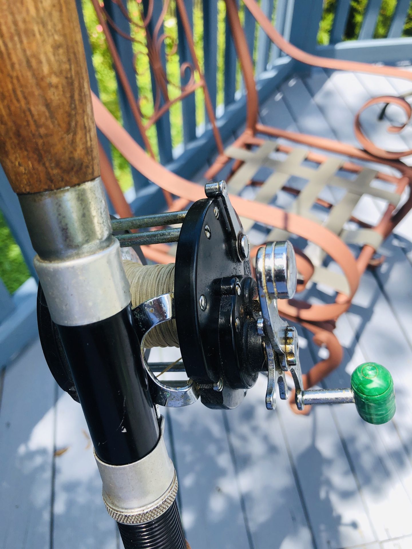 fishing reel and rod for deep sea