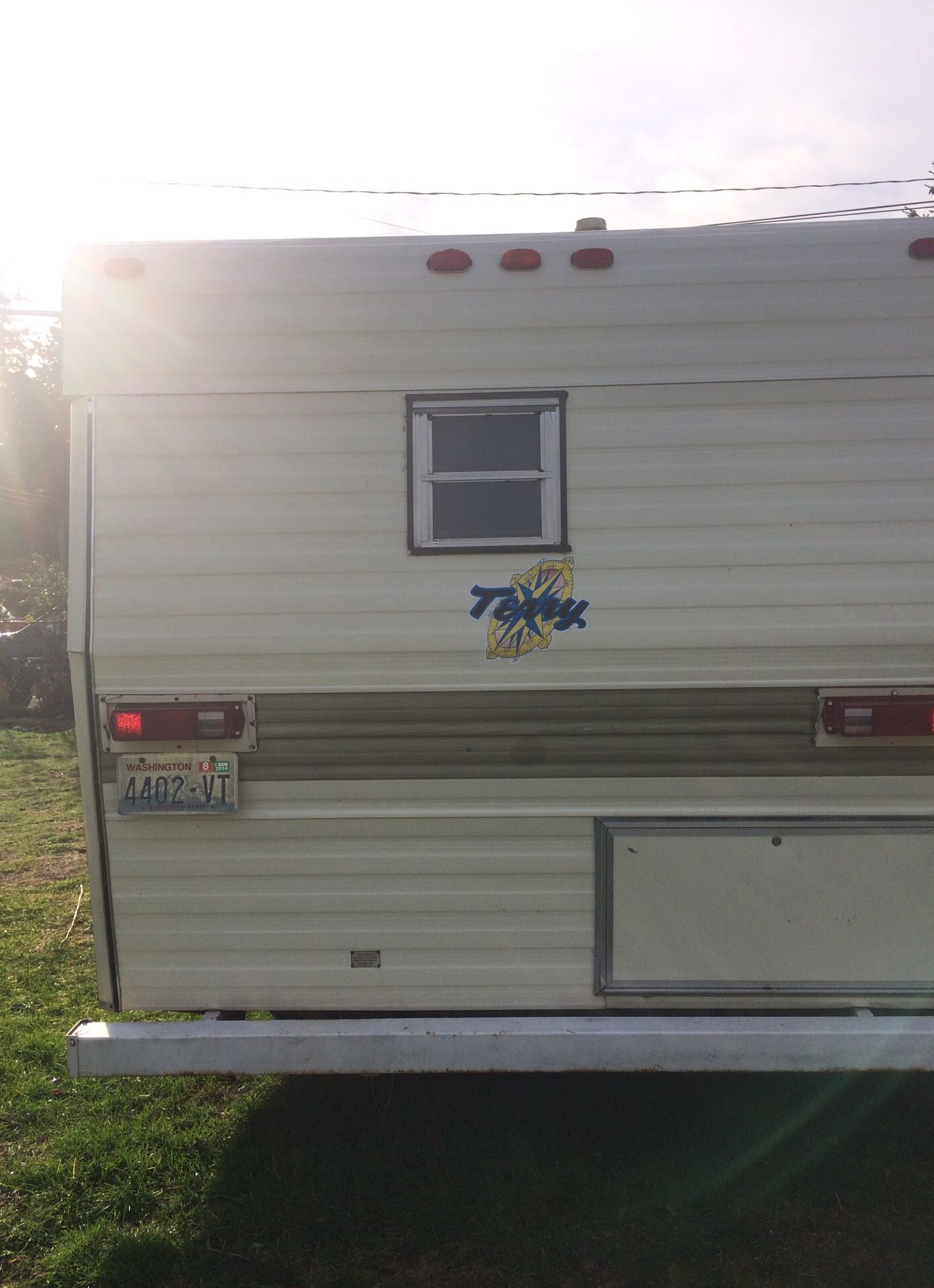 TERRY 19 ft. Trailer, Very Clean, his a awning, good tires$$2000.00 or OBO