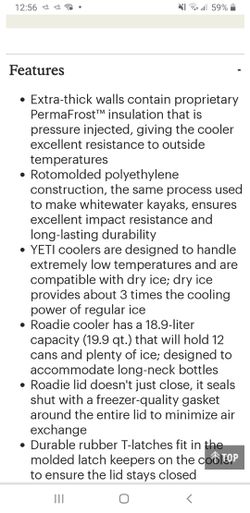 Yeti Roadie 20 Cooler in White "New" Thumbnail