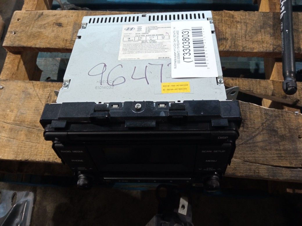 Multimedia System For 2015 Hyundai Sonata Stock 96472