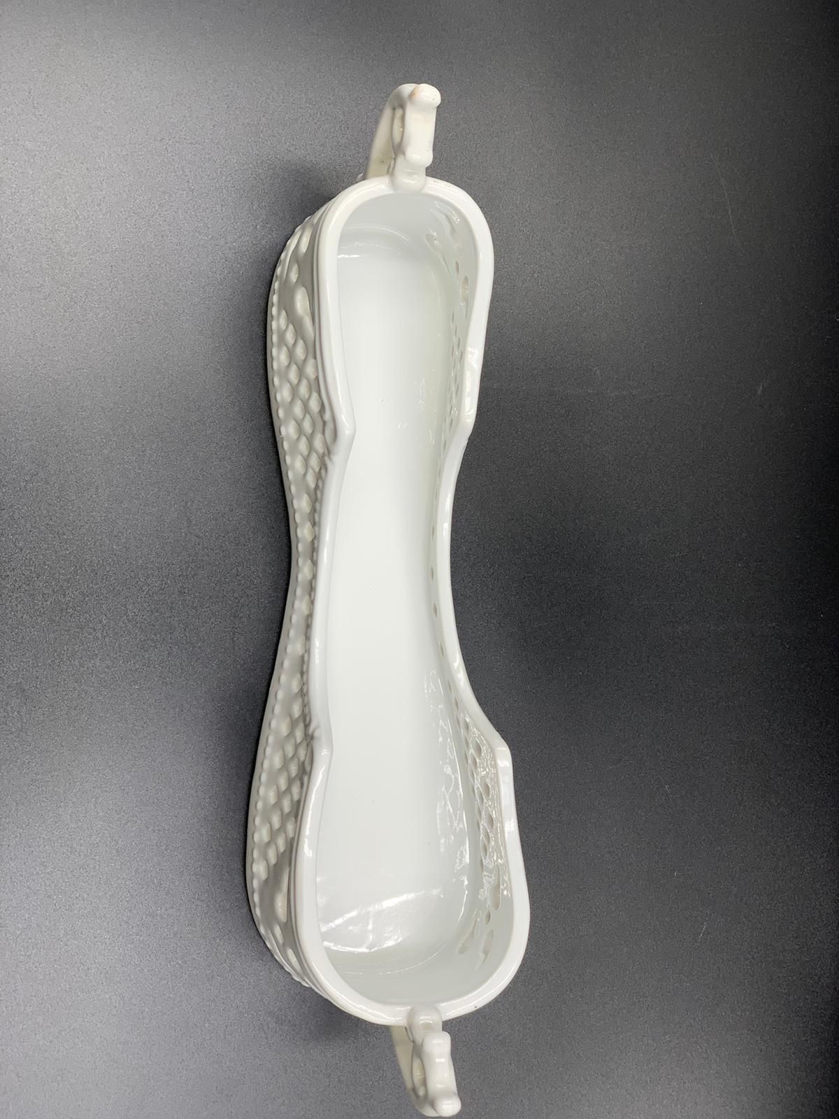 Vintage Porcelain Treasures Silverware/Cracker/Trinket Holder