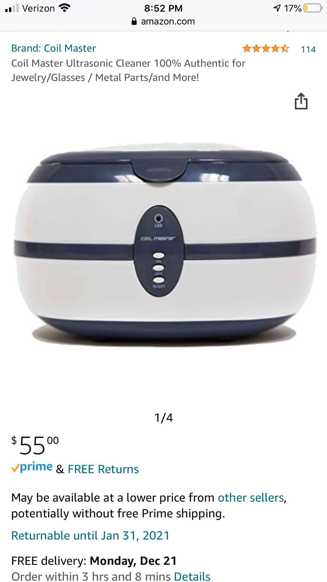 Coil Master Ultrasonic Cleaner