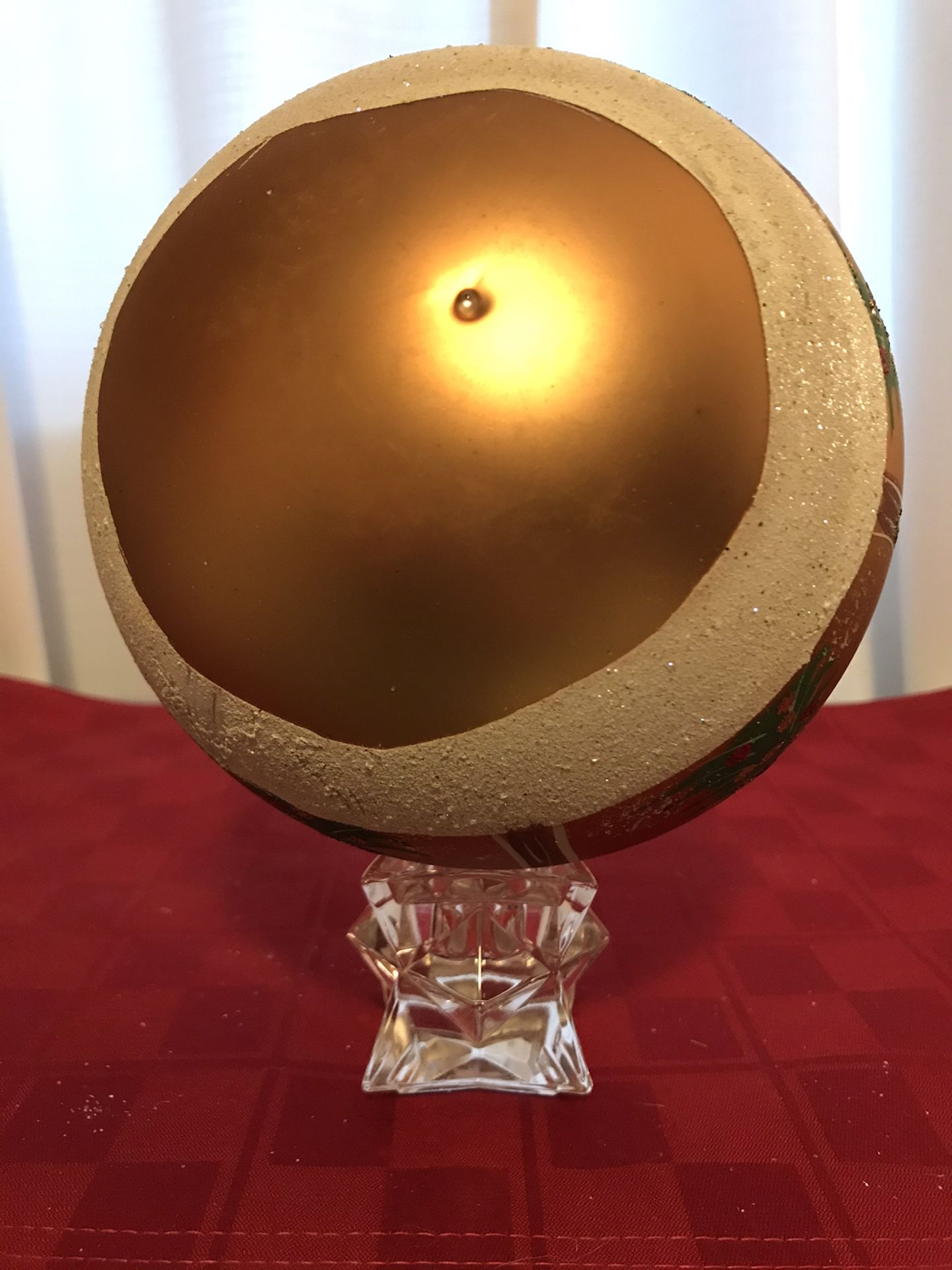 Giant Decorative Hand Made Christmas Ornament Trees and Snow