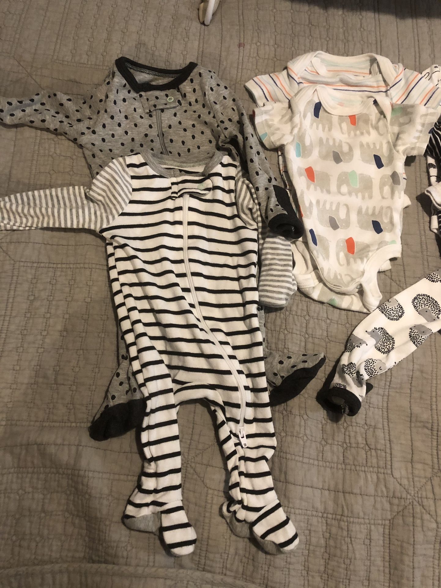 Newborn Sized Clothing And Diapers