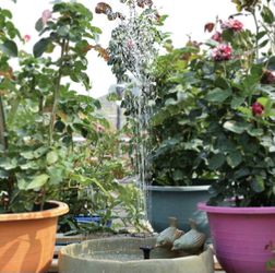 Solar Fountain, Solar Bird Bath Fountains with 4 Sprinkler Heads for Birdbath Garden Pond Pool Lawn Tank, 1.8W Solar birdbath Fountain Thumbnail
