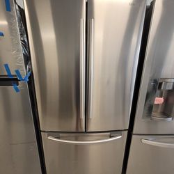 Samsung 33in Stainless Steel French Door Refrigerator Used Good Condition With 90day's Warranty  Thumbnail