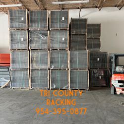 Brand New 42”x46” Wire Decks Made In USA Pallet Racks Beams Uprights Wire Decks Export Forklifts Install Delivery  Thumbnail