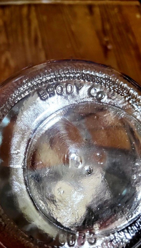 Vintage Wheat Stalk 1960's Large Clear Glass Vase
(Brody Co 19 C973)