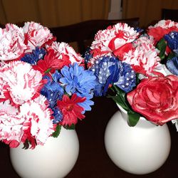 Artificial Flowers Make A Good Fourth Of July Decoration Or Gift  Thumbnail