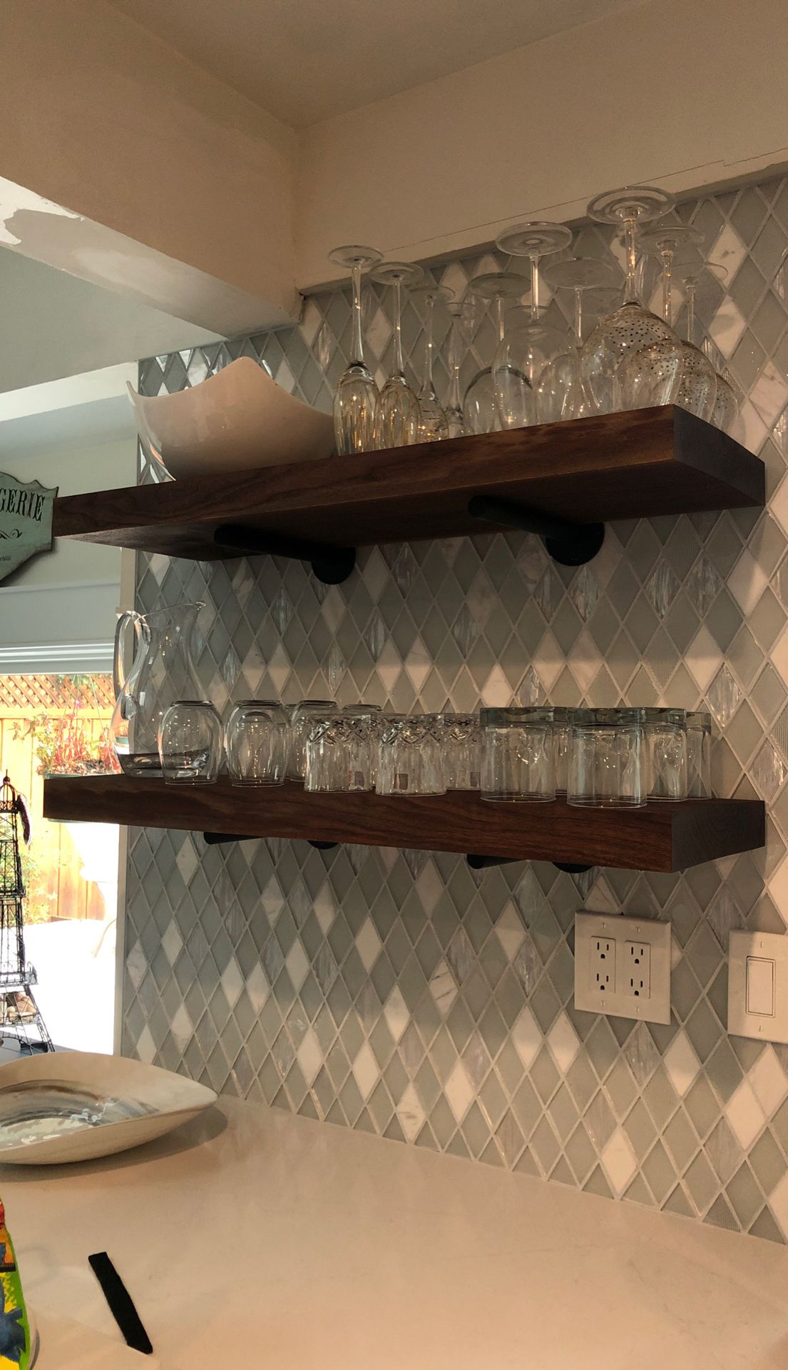 Custom Made Floating Shelves