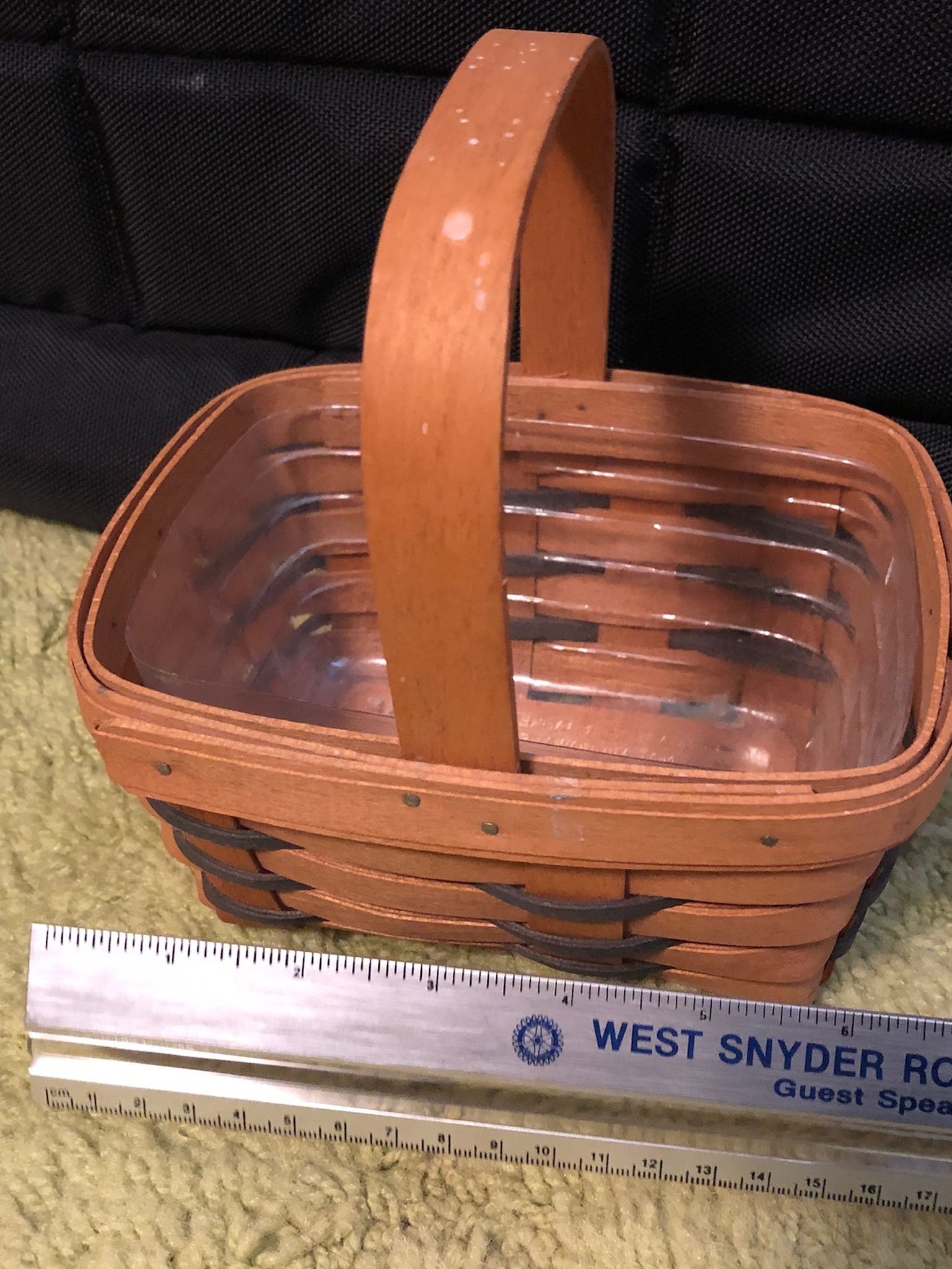 Small Longaberger Basket With Liner
