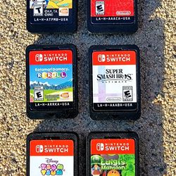 Nintendo Switch Games 6-Game-Lot Cartridges In Very-Good Condition See Photos/Description  Thumbnail