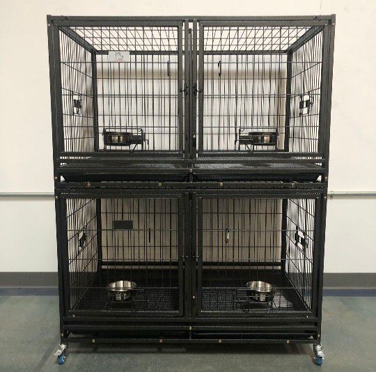 ⚡New In The Box ⚡ Heavy Duty Stackable Dog Kennels With Dividers‼️⚡🐺🐶‼️⚡‼️🐶🐶‼️‼️