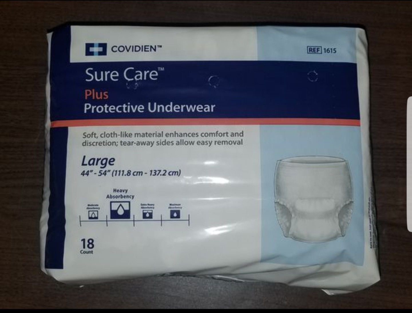 1 Full Case / 4 Packs Brand New Depends Sure Care Adult Diapers / Protective Underwear Pull