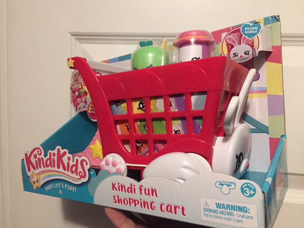 Kindi Kids Shopping Cart With Shopkins
