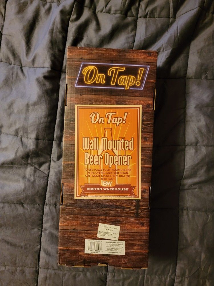 Boston Warehouse/Wall Mounted Beer OPENER with Cap Collector