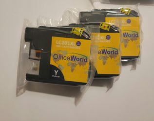 Office World Lot of 12 Printer Ink Cartridges LC201XL Multicolor For Brother New Thumbnail