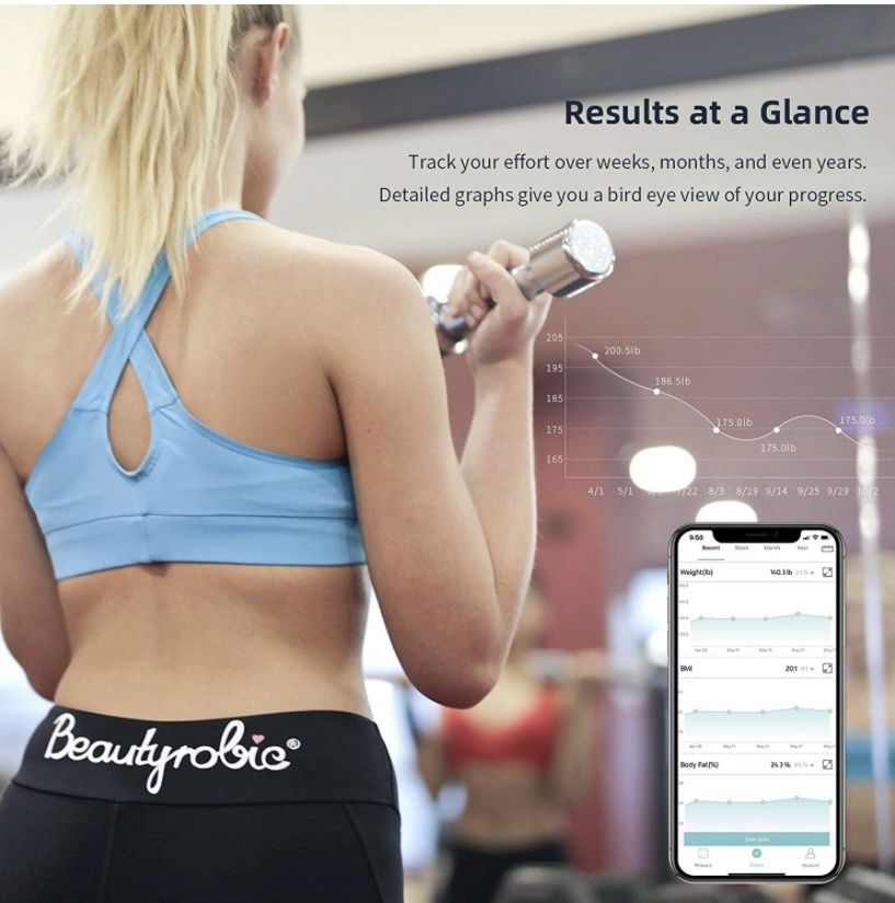 Scales for Body Weight, Bveiugn Digital Bathroom Wireless Fat Smart BMI Body Composition Analyzer Health Monitor Sync 13 Data with Other Fitness Apps