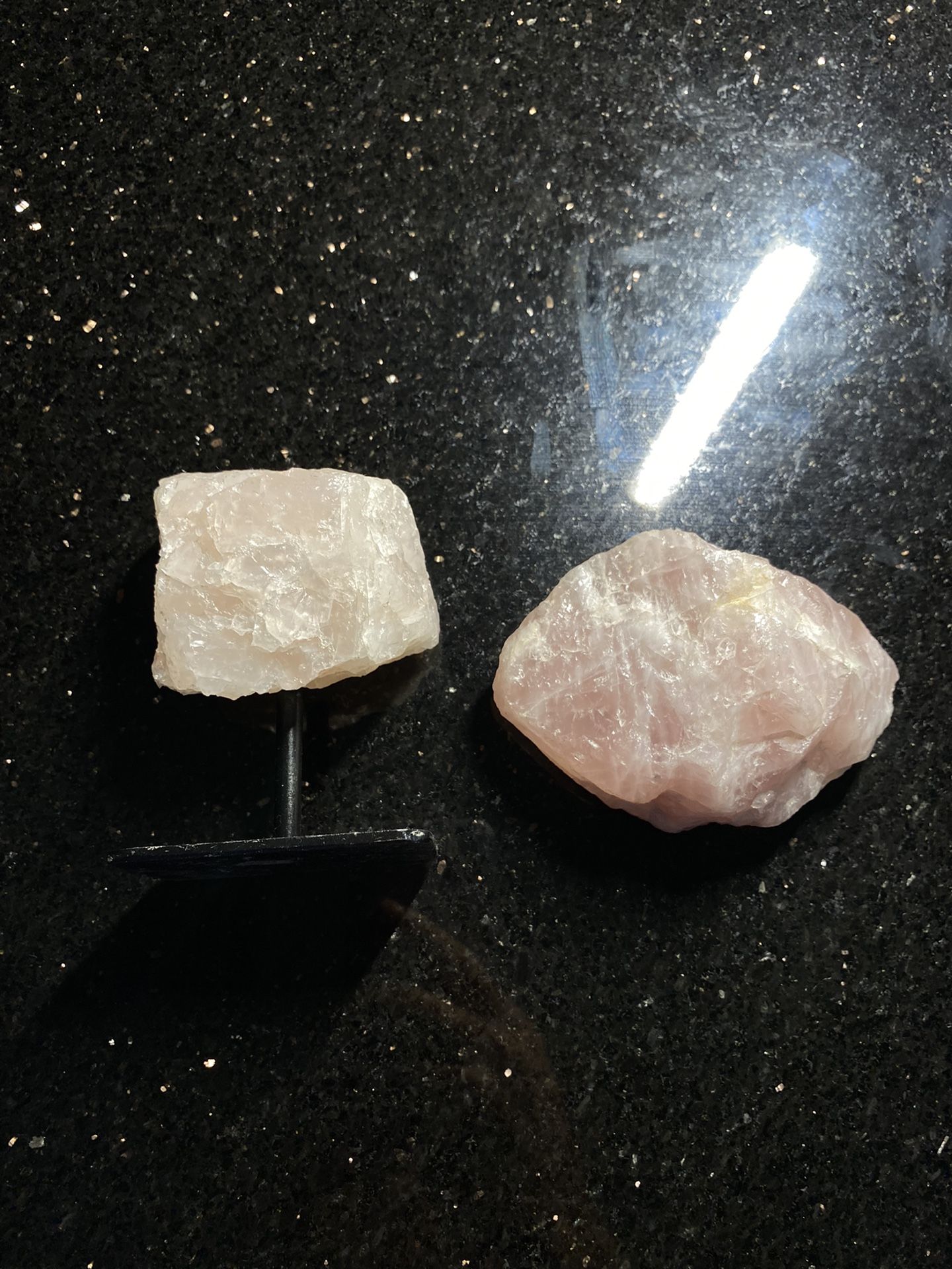 Authentic Large Rose Quartz Crystal Set