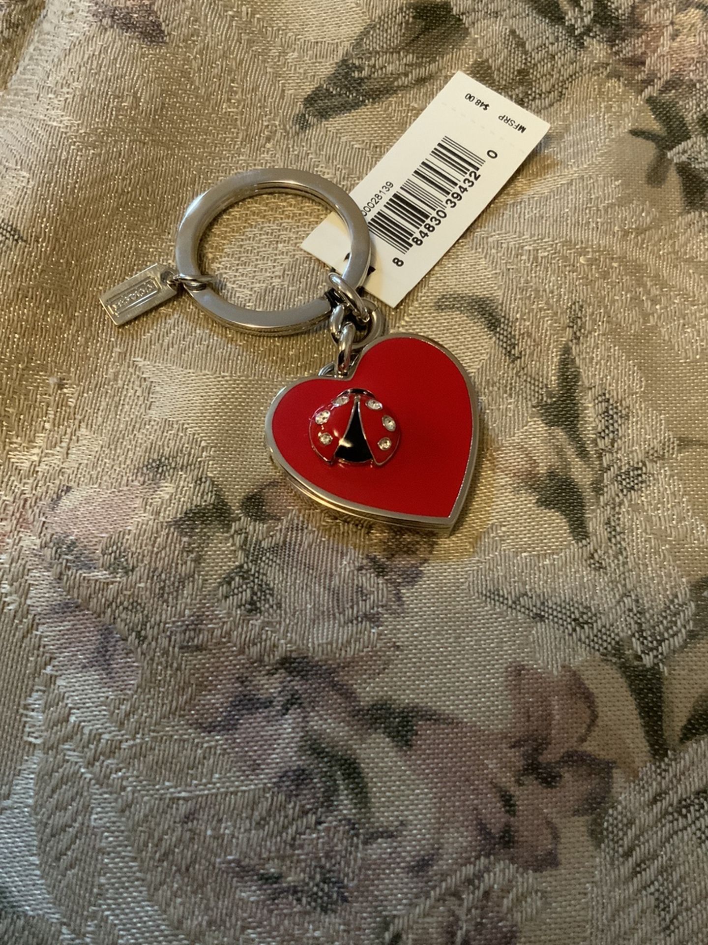 Coach Heart w/ Lady Bug Key Chain