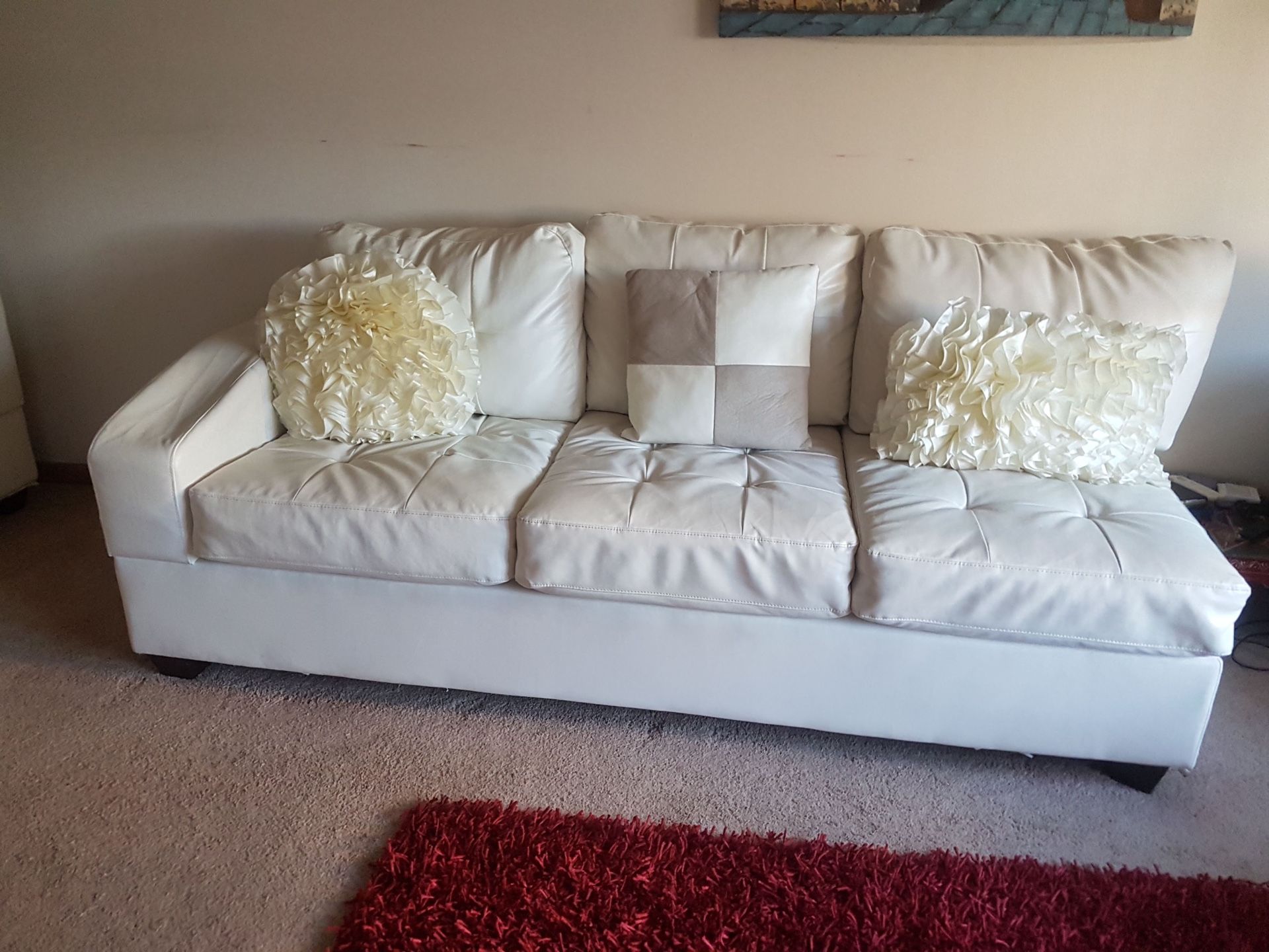 White leather sectional couche shape sofas