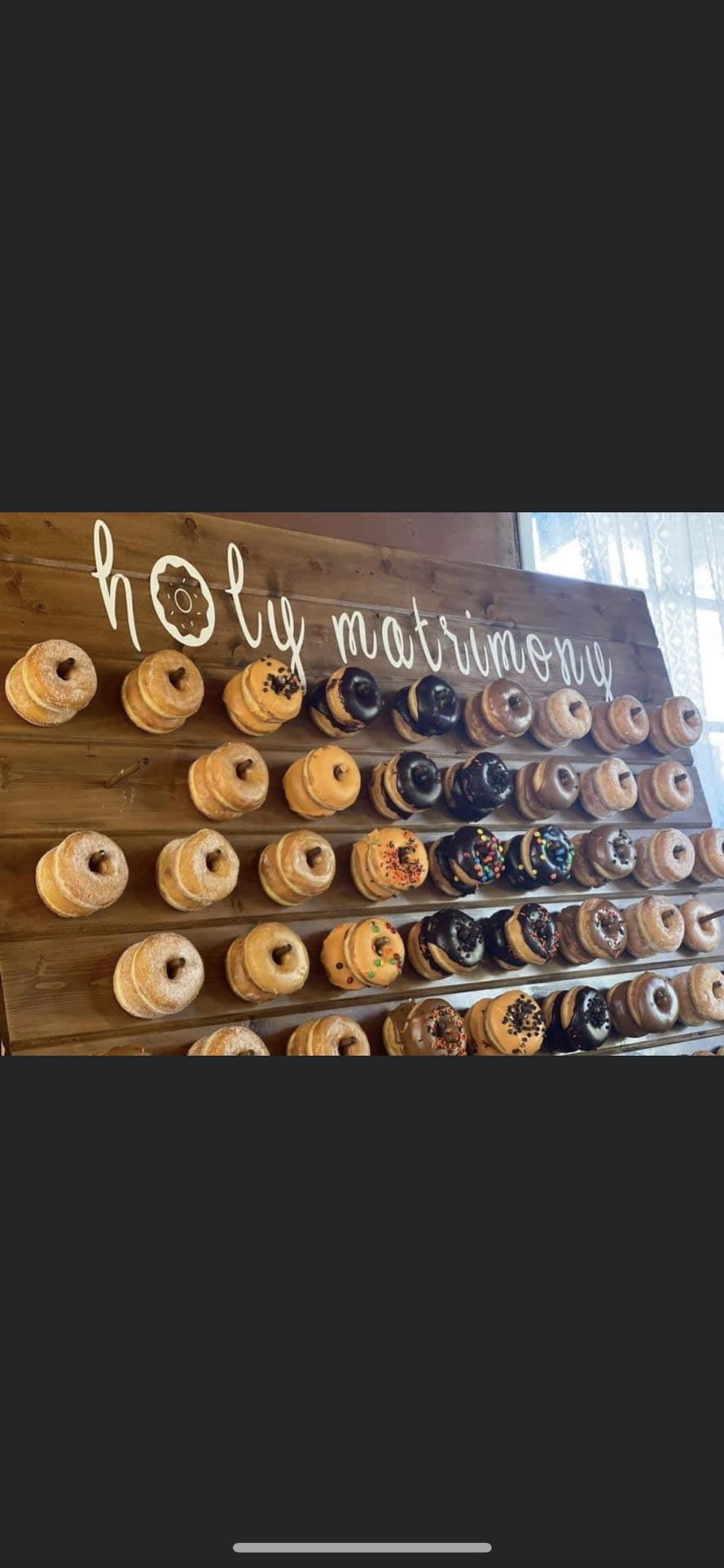 Wedding Donut Board