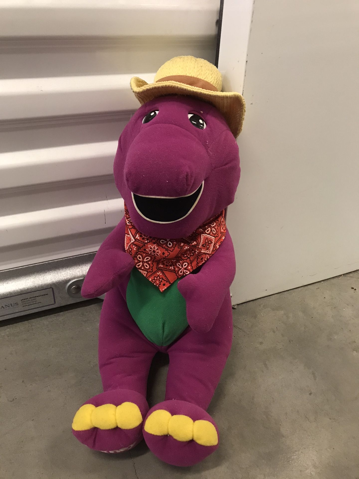 barney plush stuffed animal! so cute and cuddly