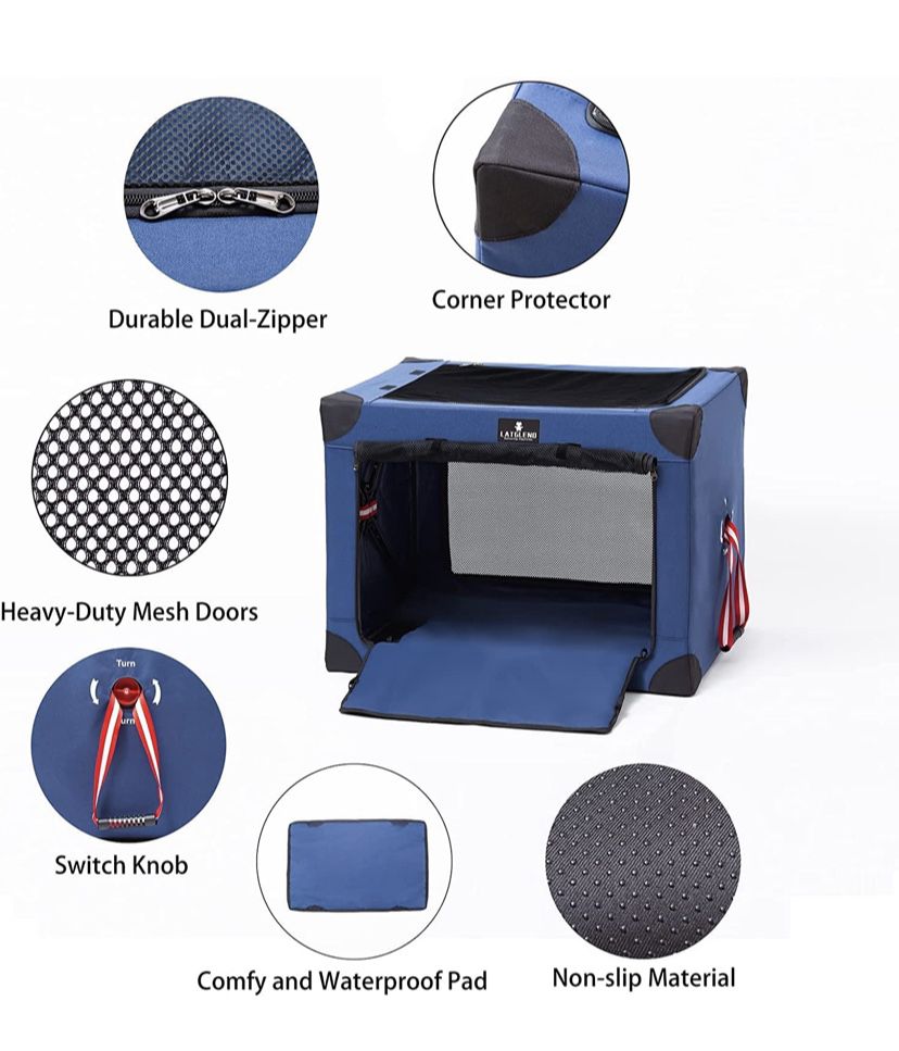 Collapsible Dog Crate Portable And Travel Friendly 