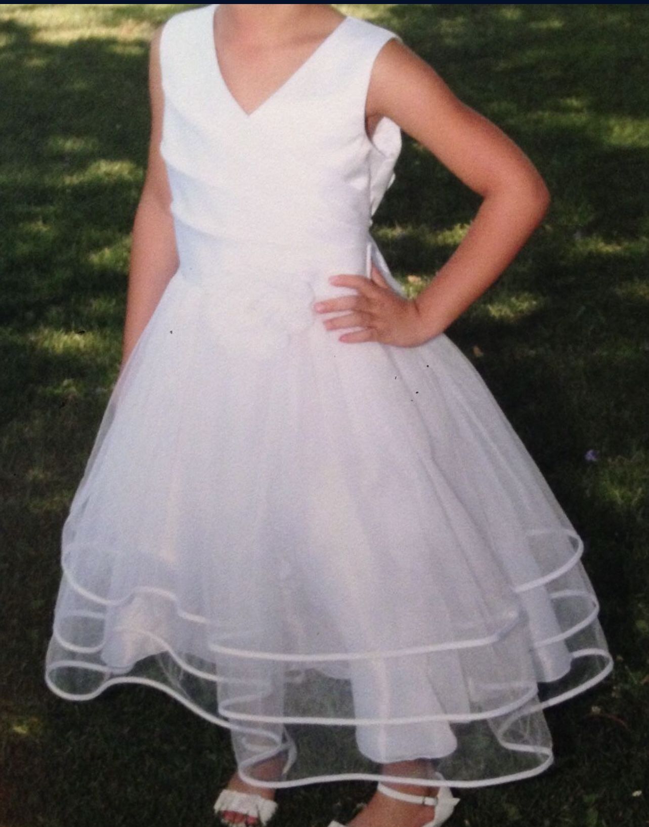 Flower Girl White Dress