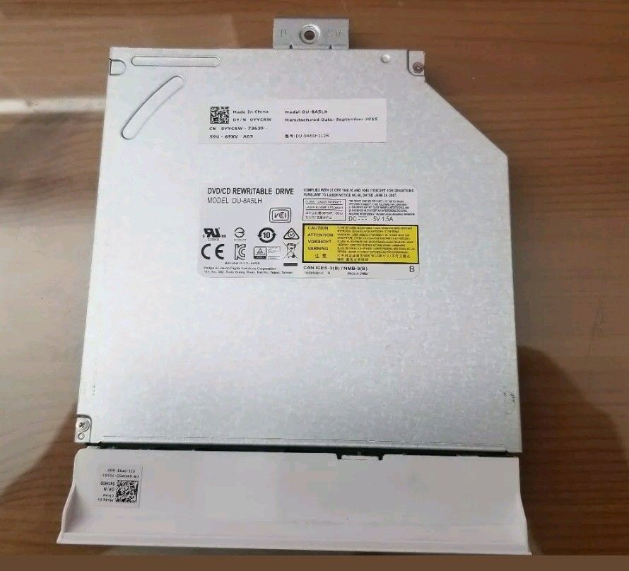 OEM Dell Inspiron 3000 Optical DVD-RW Rewriteable Drive Sata DU-8A5LH with White bezel for 24" All-in-One.
