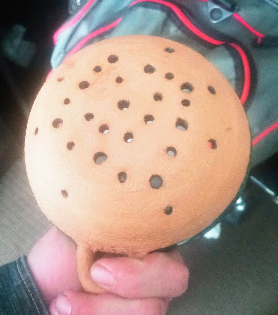 Beautiful hand-crafted Studio Pottery Strainer Bowl