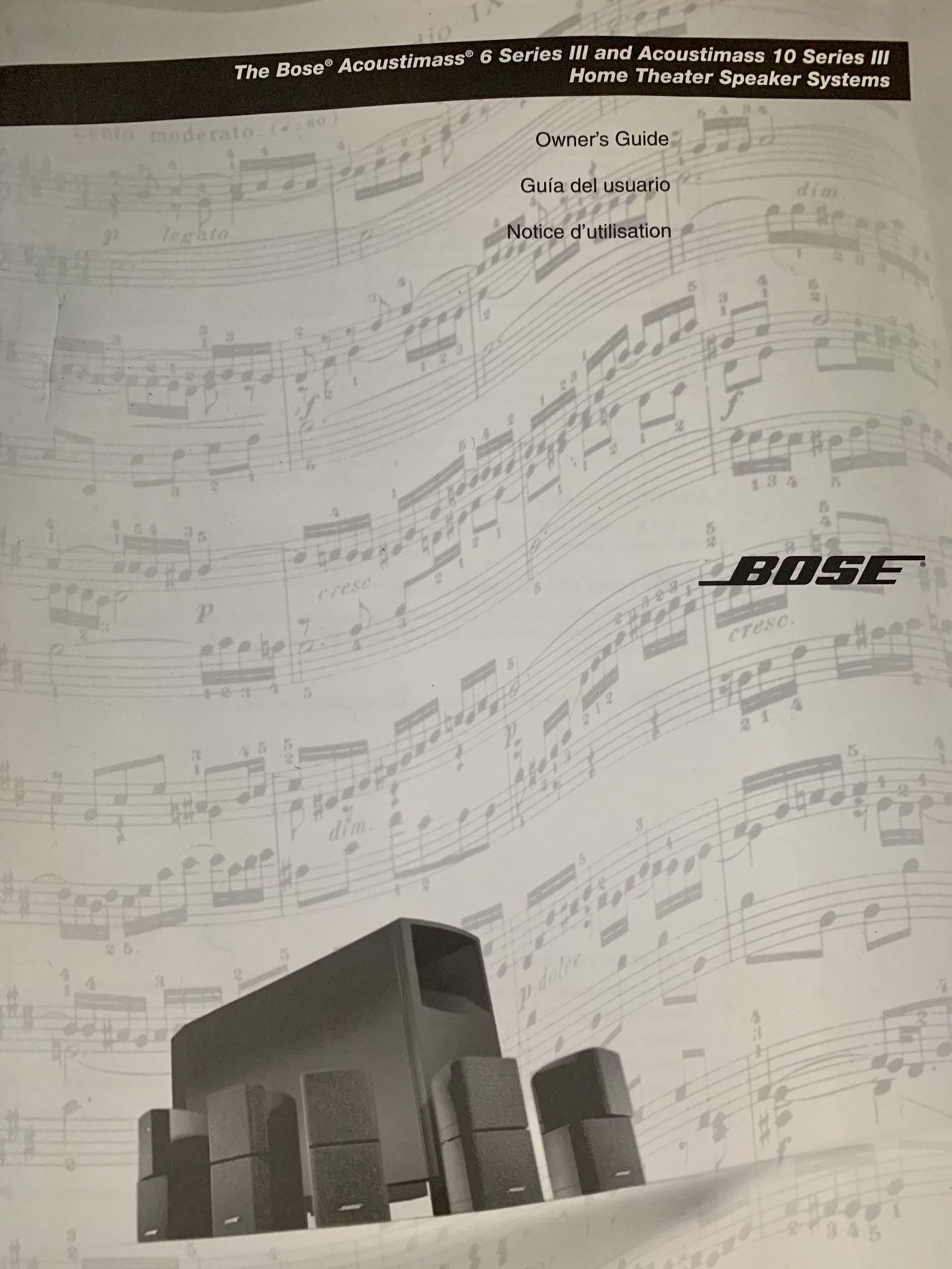 Bose Acoustimass 10 Series & Pioneer Elite Receiver