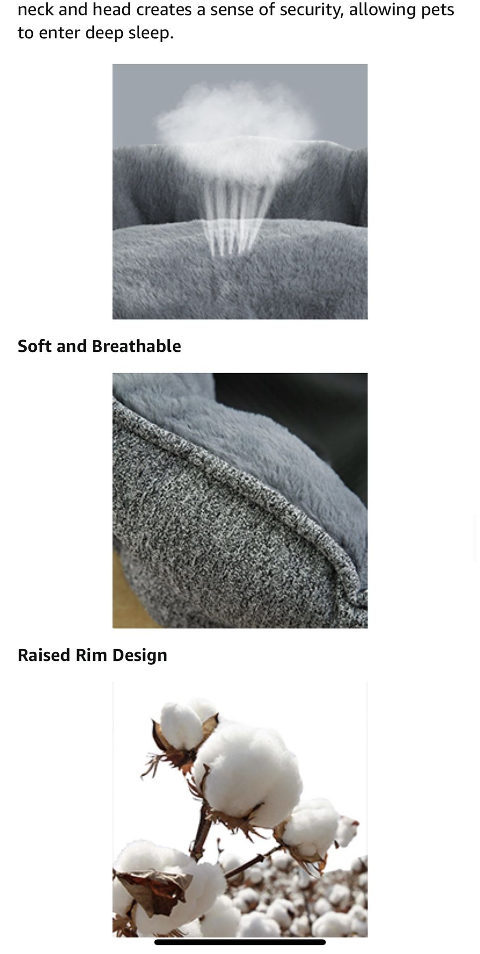SeaTop Calming Pet Beds for Small Medium Large Sizes Dogs NAD Cats, Comfy Self Warming Pet Beds with Removable Washable Covers Details: Size: Large