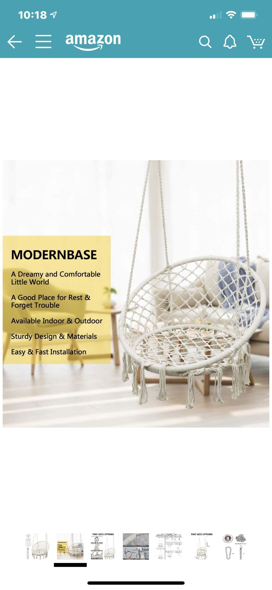 Hanging chair, hammock chair