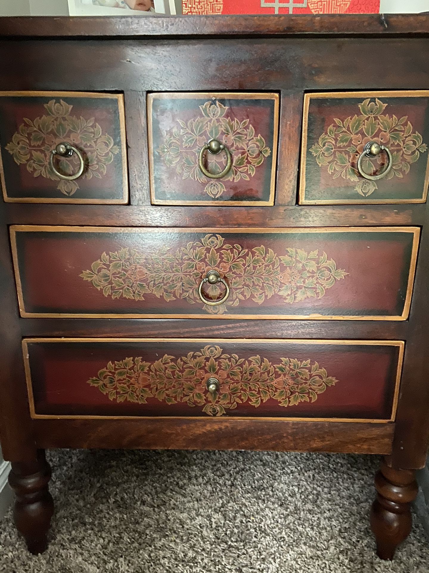 Moving! Chest + two nightstand by pier one imports
