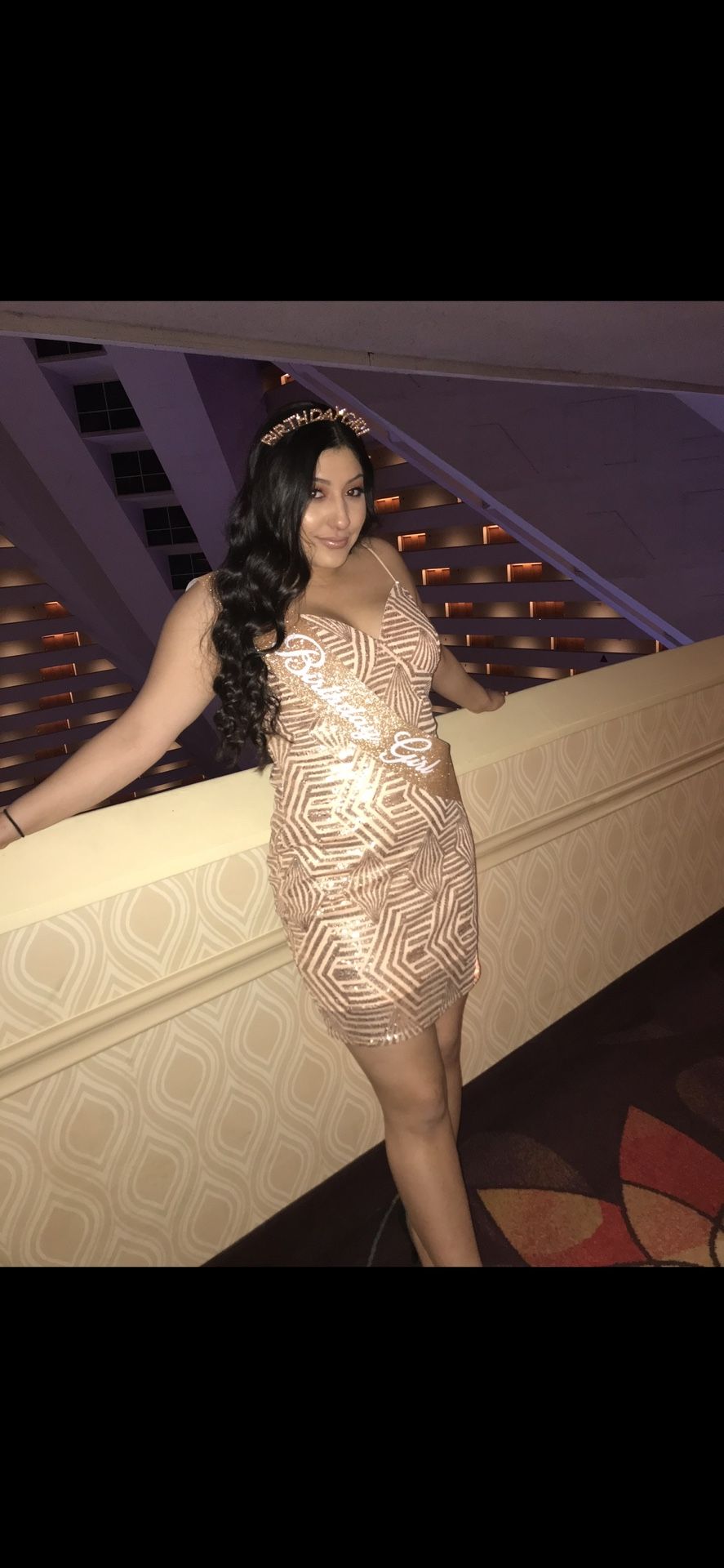 Pink And Gold Guess Dress