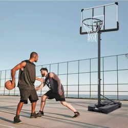 BRAND NEW🔥🔥🔥 MaxKare 44 In. Portable Basketball System Hoop and Goal 7 Ft. 6 In. - 10 Ft. Height Adjustable Stand with Wheels for Youth Kids Indoor Thumbnail