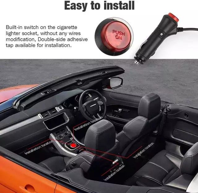 NEW PLUG & PLAY CAR INTERIOR LIGHTING KIT W/PHONE APP CONTROL! MULTIPLE COLORS/ MUSIC MODE