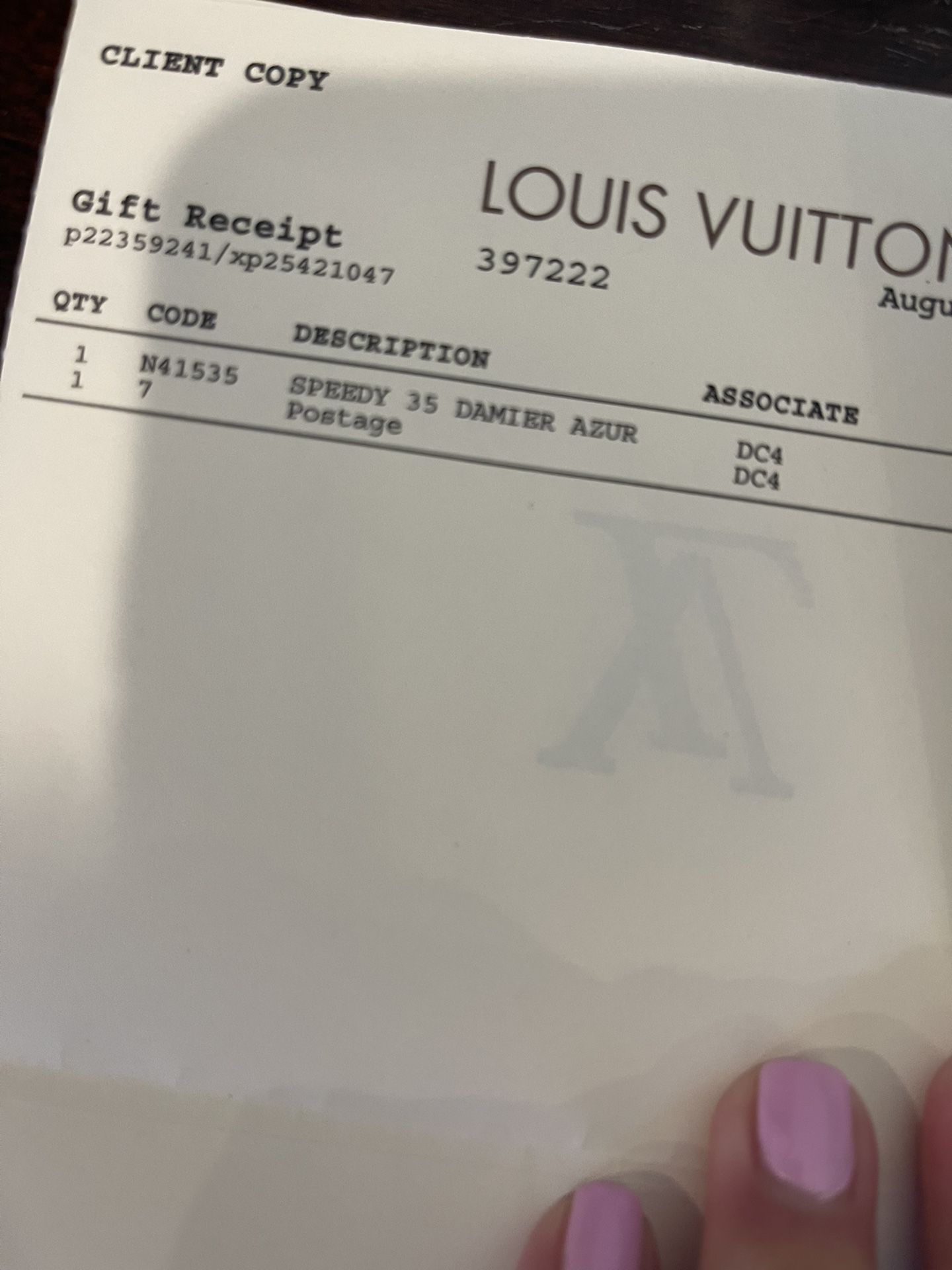 Louis Vuitton Speedy 35 Bag & Wallet 