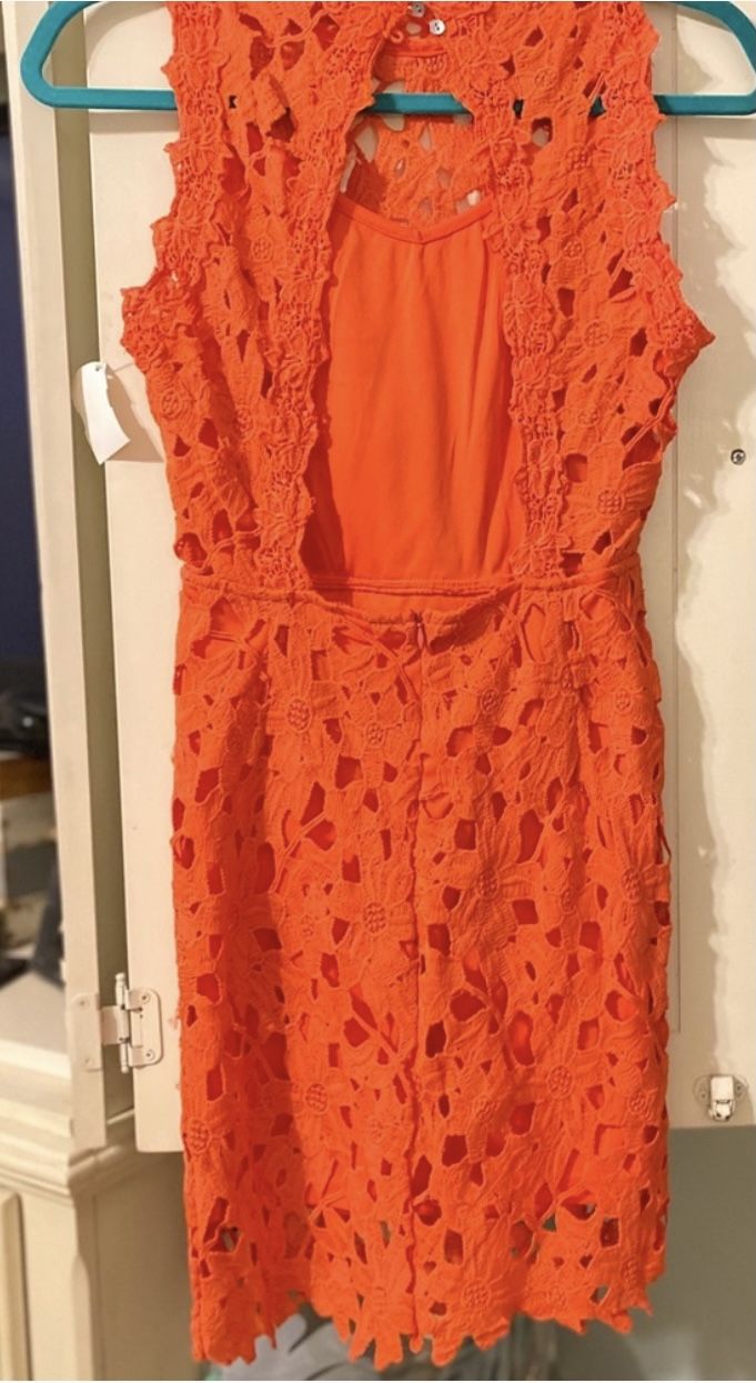Hot Pink Lace Dress