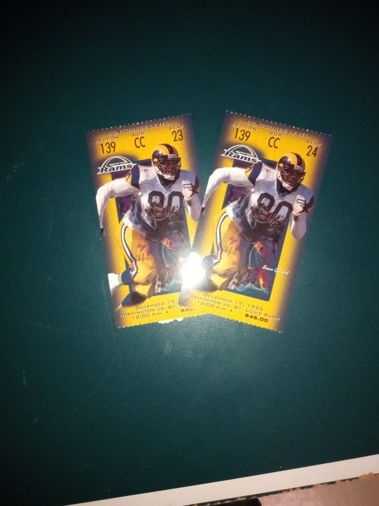 Assorted St. Louis Rams' Tickets
