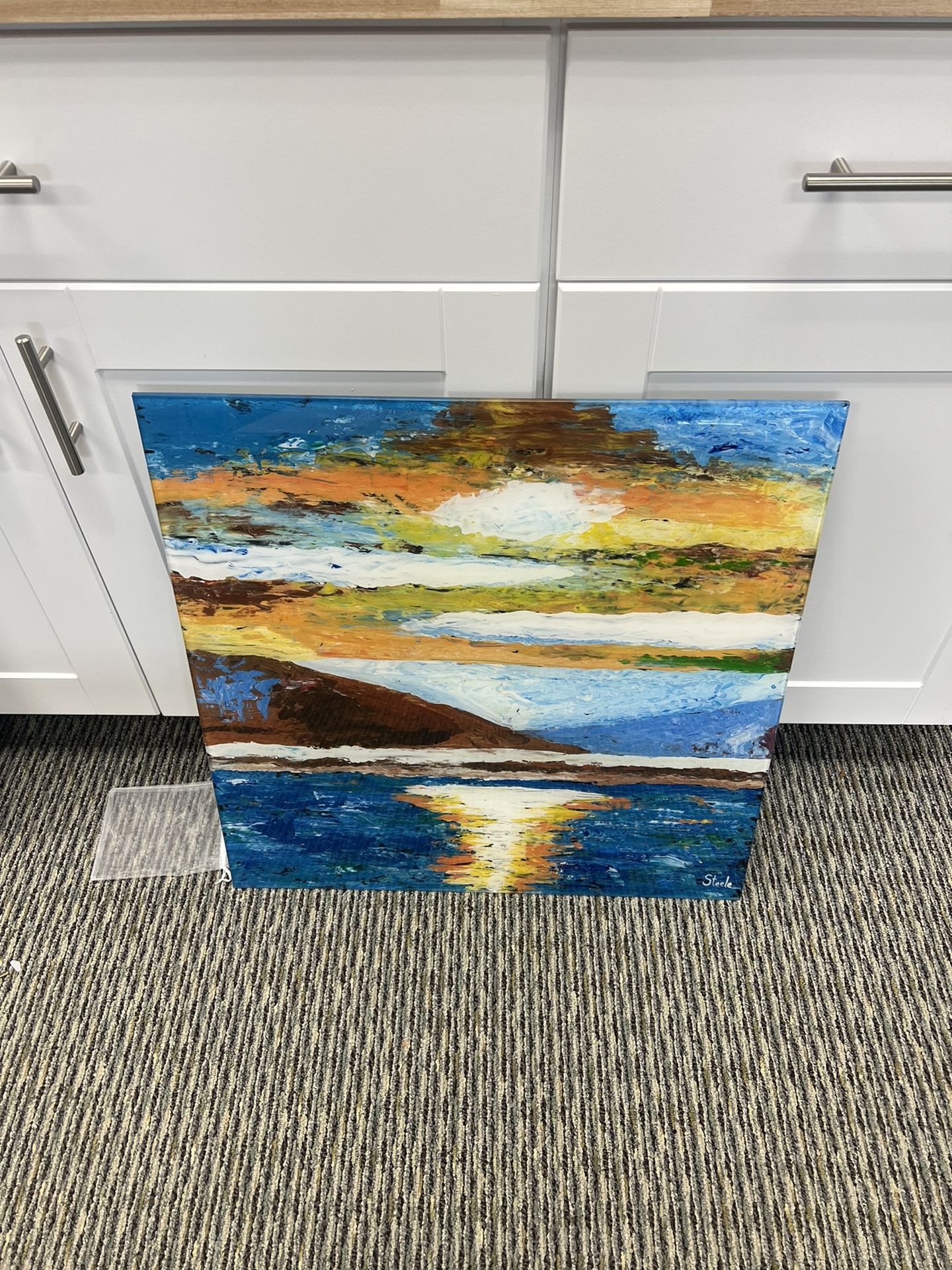 Sunset Abstract Picture 24 X 24