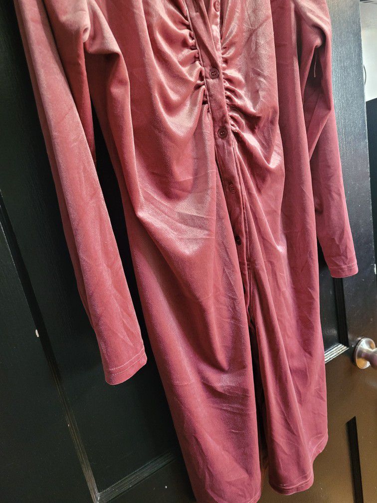 blush pink dress (xl) new