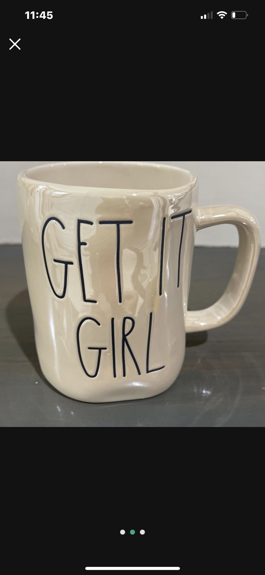 Rae Dunn “GET IT GIRL” Iridescent Mug