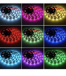 90Ft Waterproof RGB Color Changing Led Light Strips SMD 5050 LED Strips with Remote Led Lights for Bedroom Kitchen Home Decoration Thumbnail