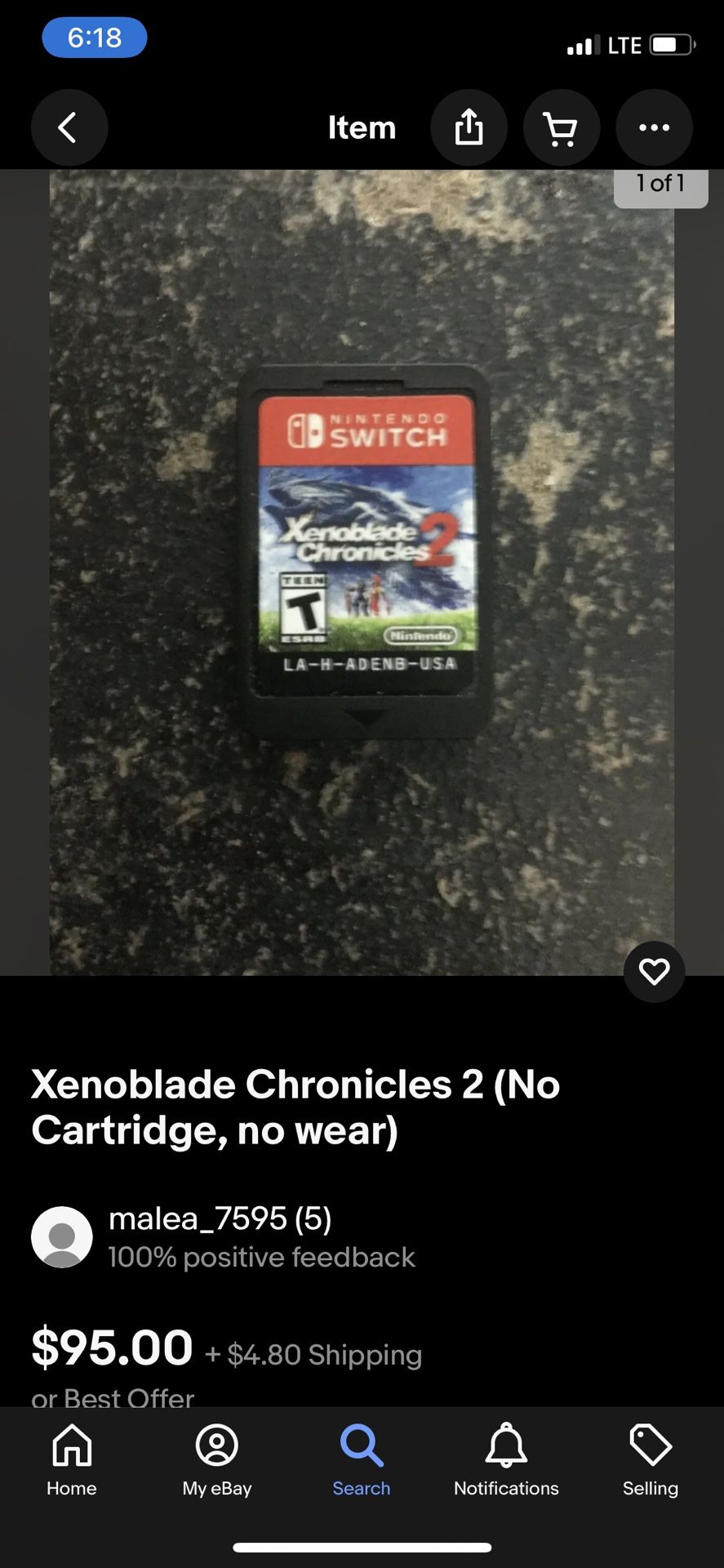 2 Nintendo switch games Xenoblade2 and Nightmares