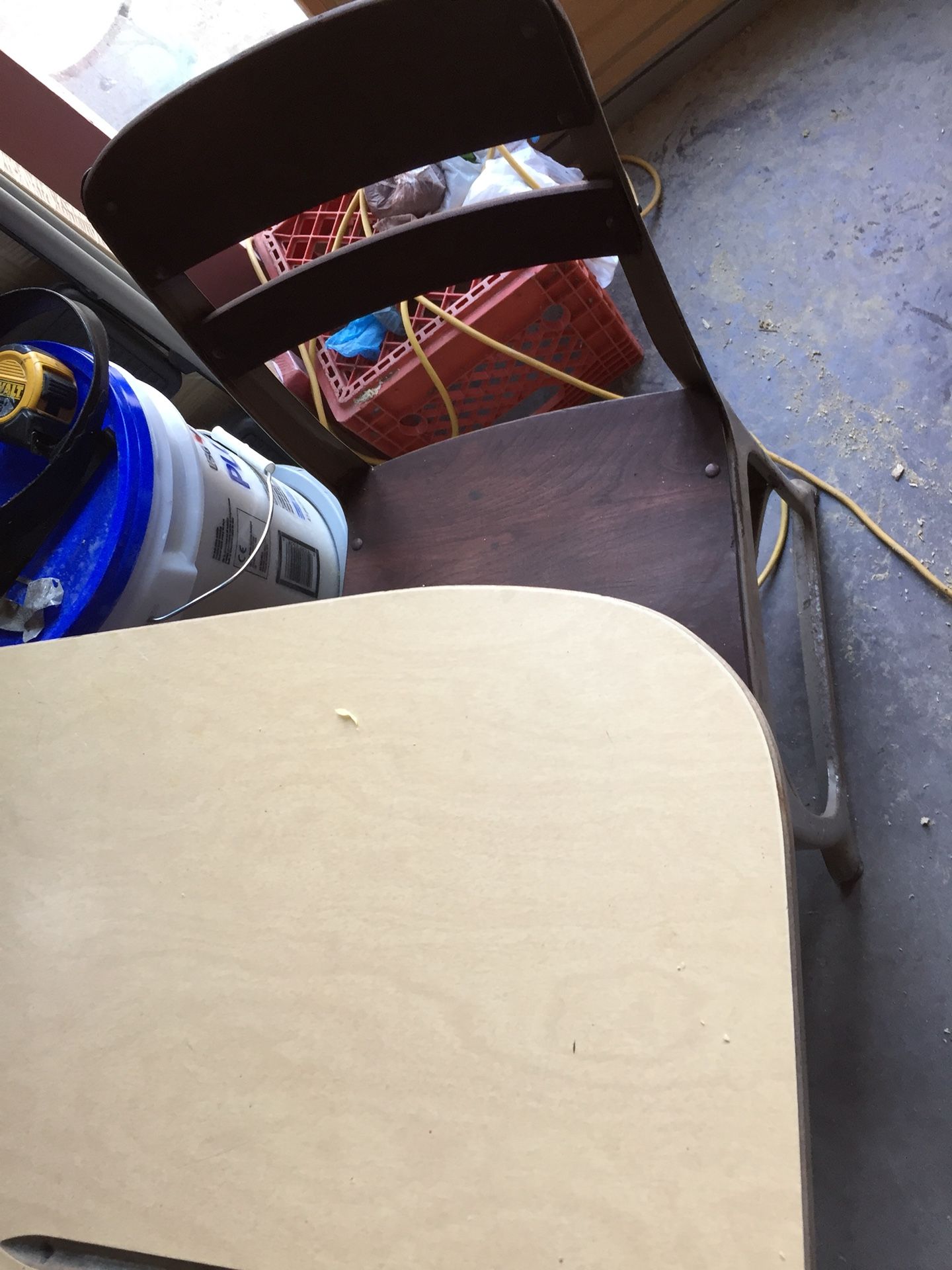 Desk and chair