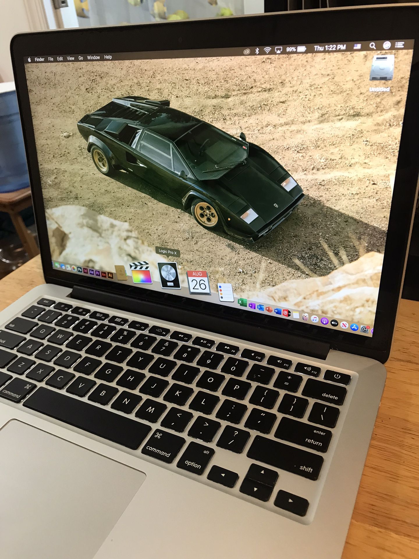 2014 MacBook Pro  Retina Intel i5,8Gb, 256Gb/1Tb,13” Screen,WiFi, Catalina, Logic Pro,Photoshop,Final Cut Pro,Office for Great Sale