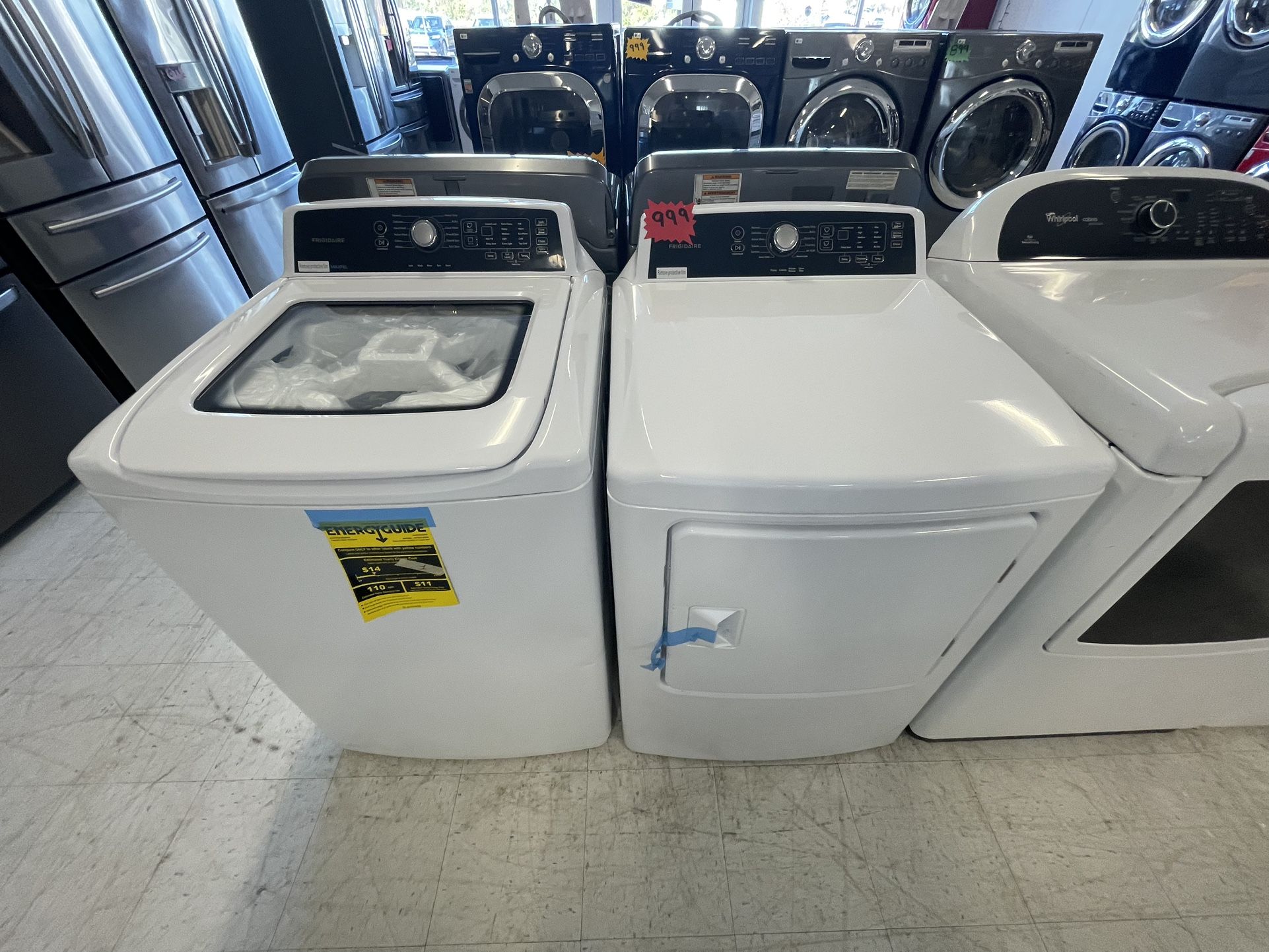 Frigidaire Tap Load Washer And Electric Dryer Set New Scratch And Dent With 6months Warranty