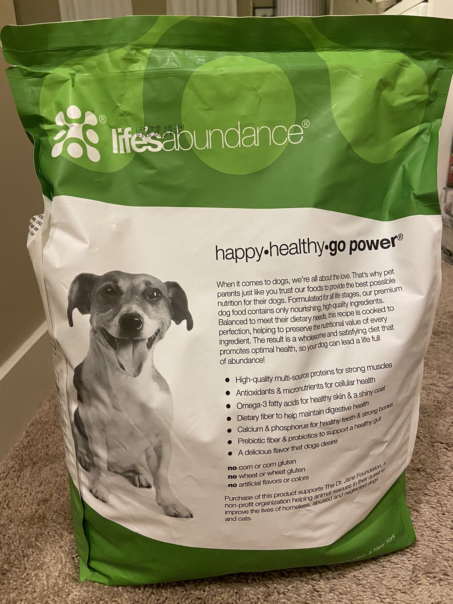 Life’s Abundance All Life Stage Dog Food-20 lb